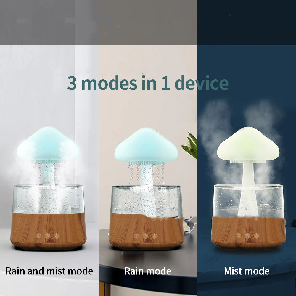 Relax Cloud Rain Diffuser Humidifier rainfall design