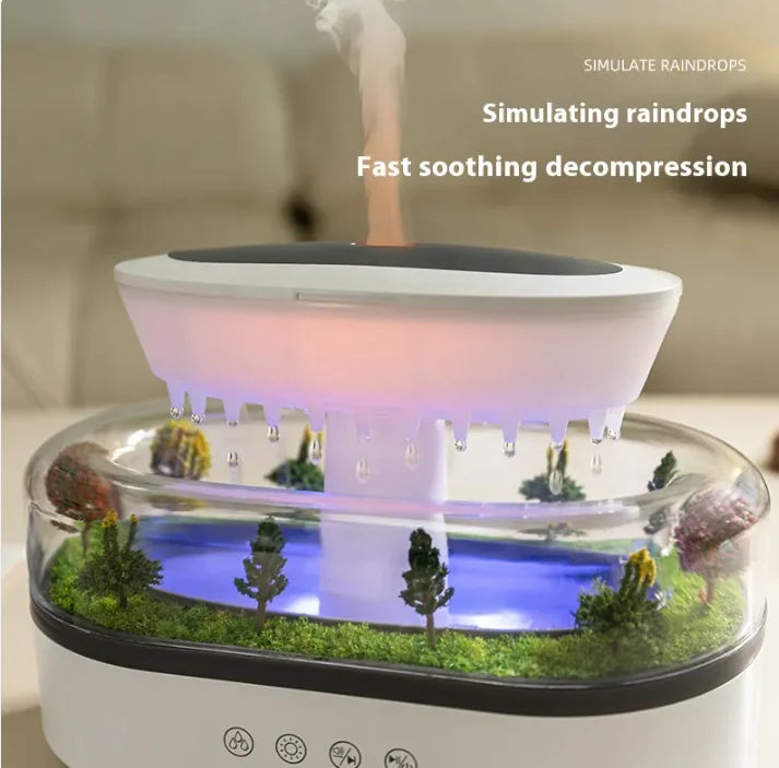 Raindrop Aroma Diffuser Humidifier compact desk humidifier