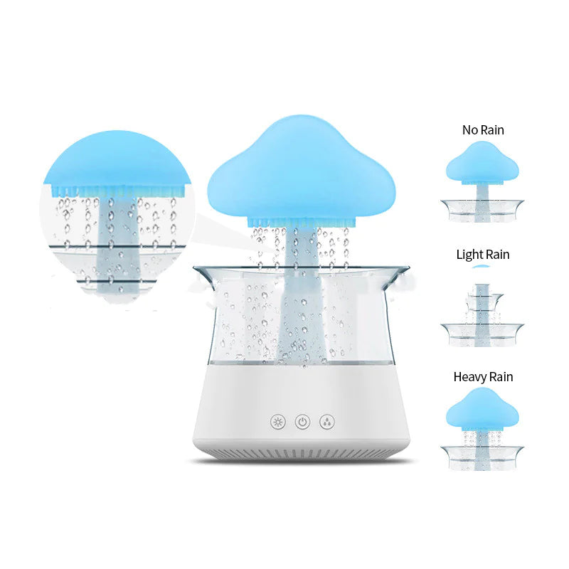 Relax Cloud Rain Diffuser Humidifier with LED light
