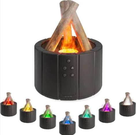 Flame Aromatherapy Humidifier LED flame effect